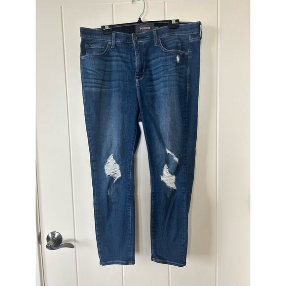 Torrid Sky High Skinny Crop Jeans Size 16 - Picture 2 of 7